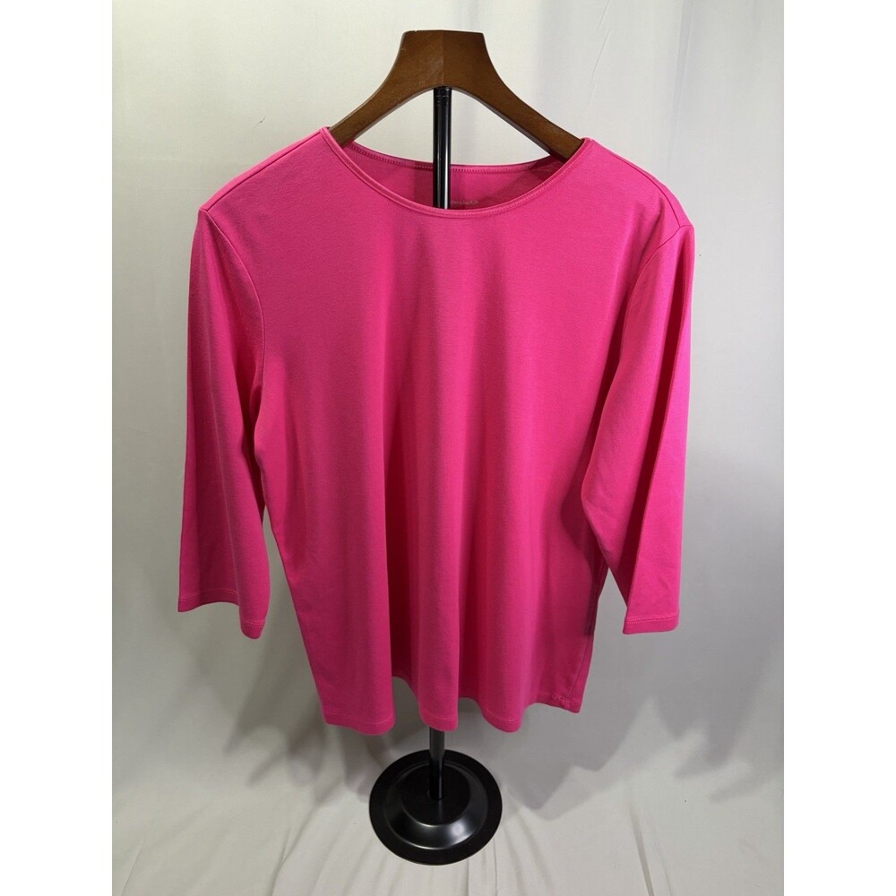 Christopher & Banks Sz L Long Sleeve Gorgeous shades of Purple Pull Over Top